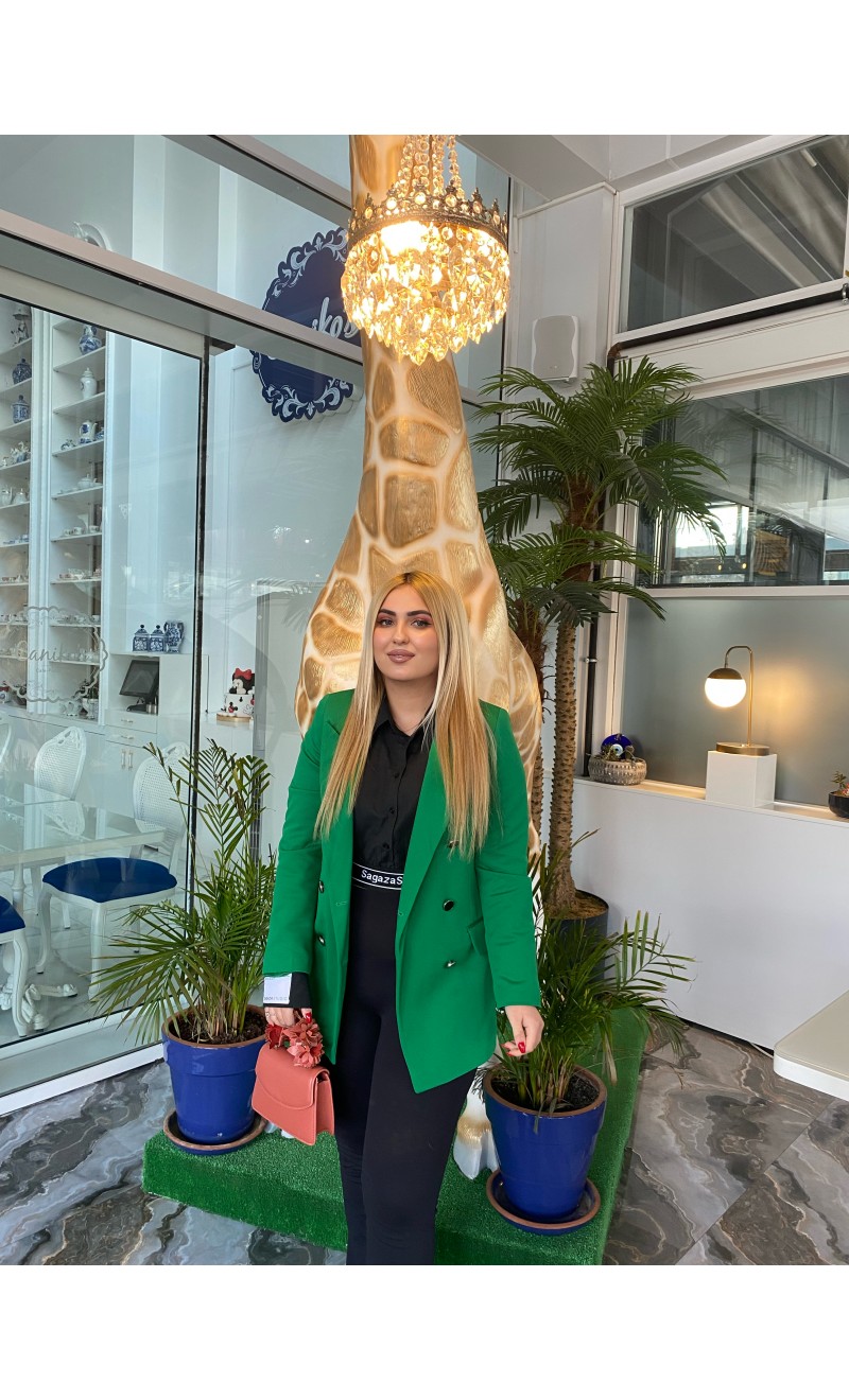 Yeşil Blazer Ceket 