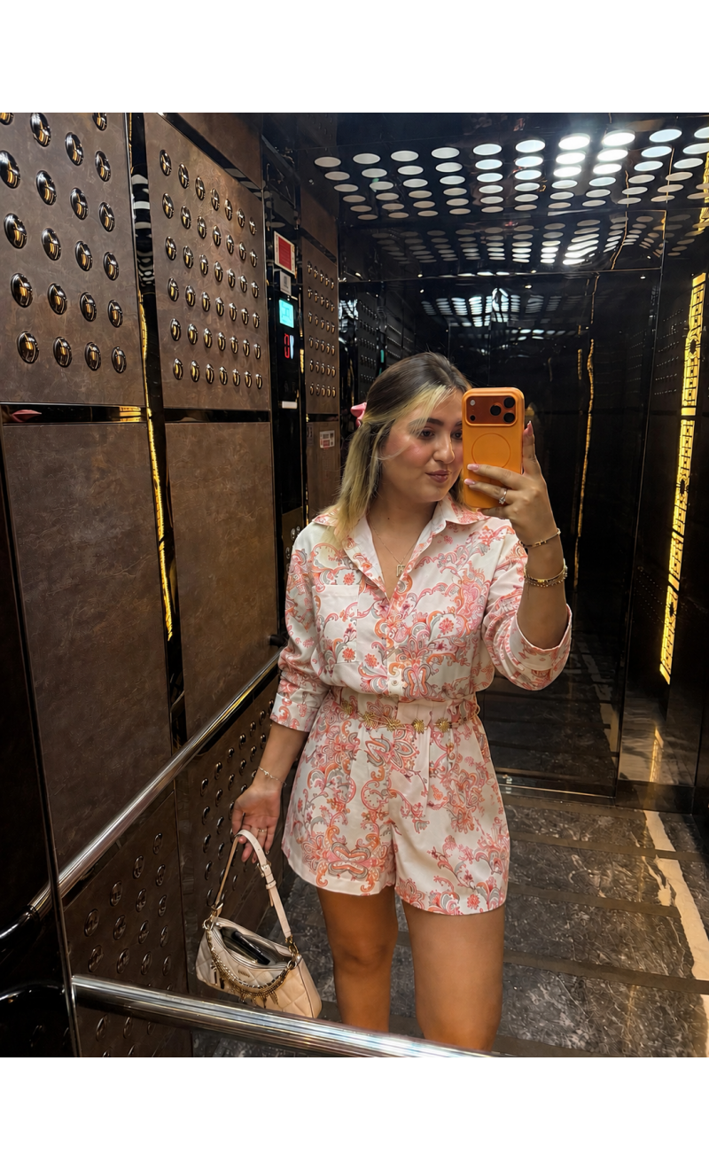 Pembe Şortlu Takım