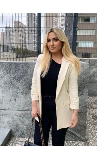 Büzgü Detay Blazer