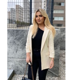 Büzgü Detay Blazer