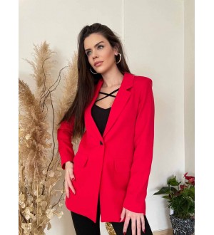 Kırmızı Blazer Ceket