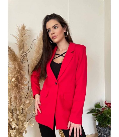 Kırmızı Blazer Ceket